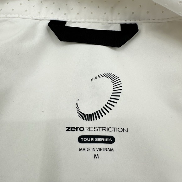 Zero Restriction Womens Medium Olivia Hooded Golf Jacket Rain Waterproof White - Picture 9 of 12